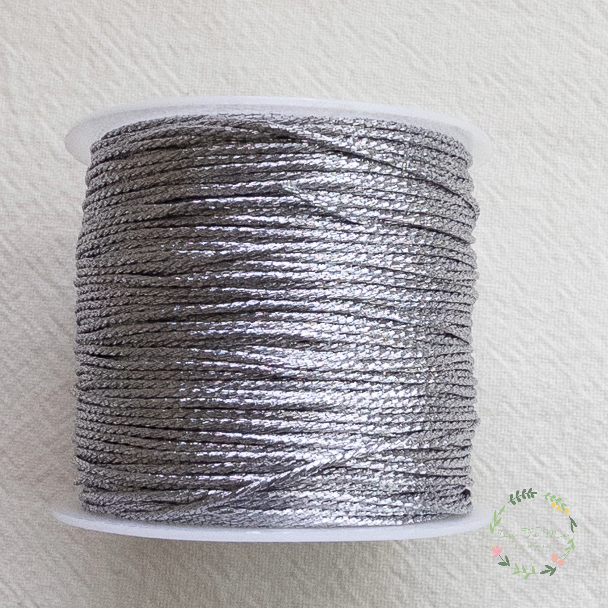 1mm Silver Polyester Thread